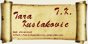 Tara Kušlaković vizit kartica